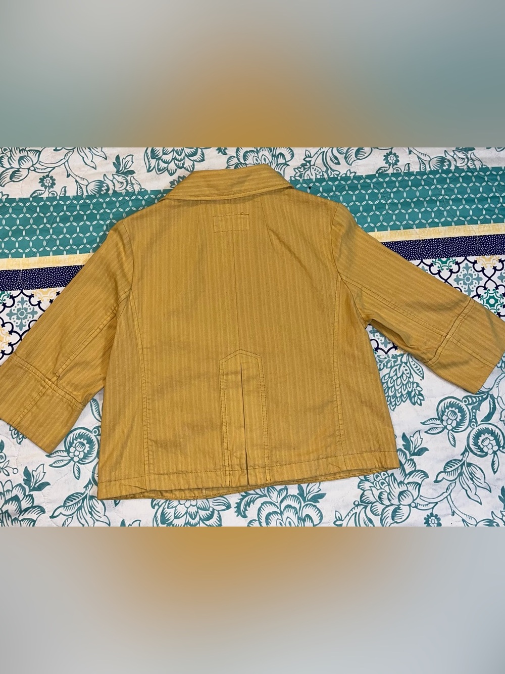 Vintage Fossil Mustard Yellow Double Breasted Jacket NWT (Size: Medium) - Picture 6 of 12